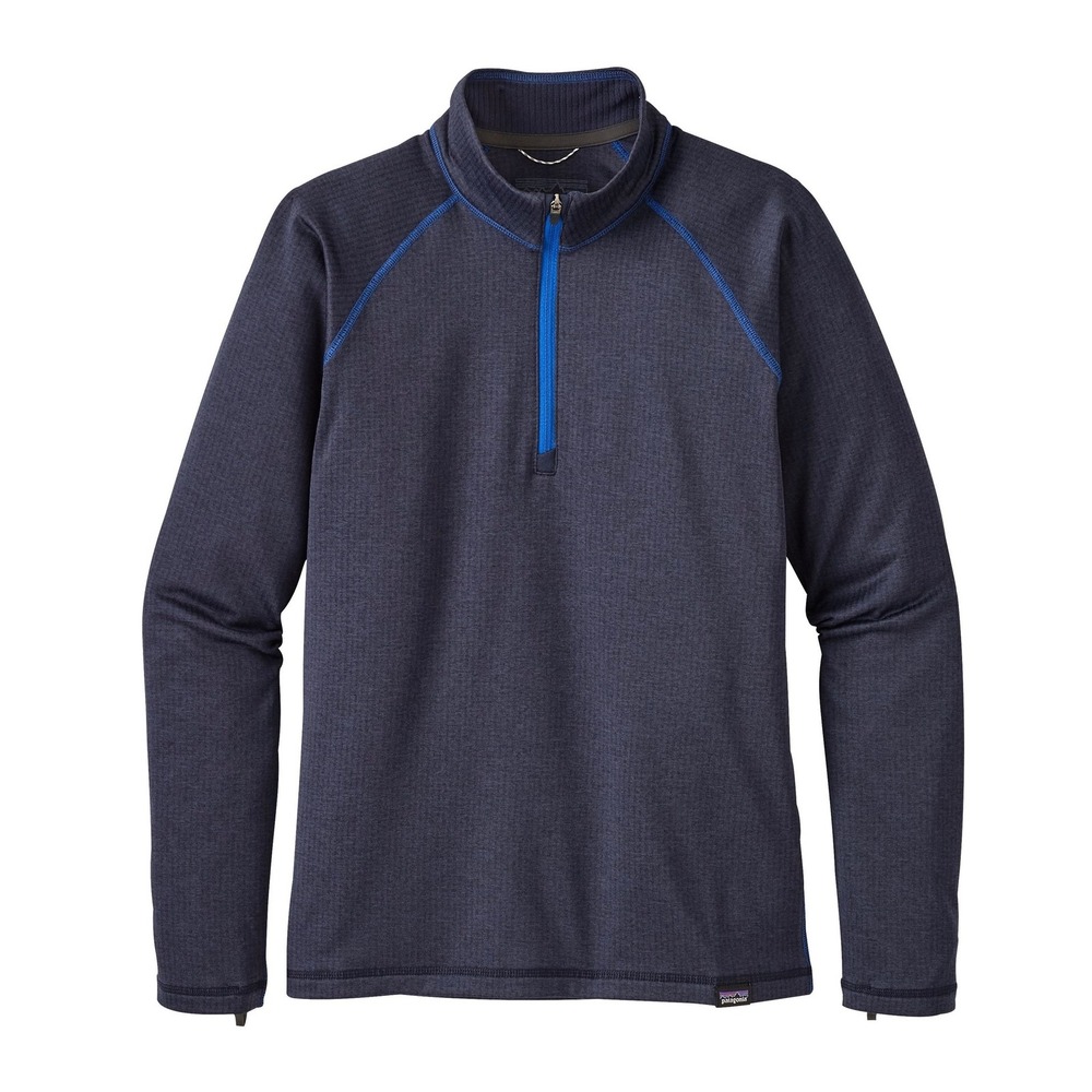 Patagonia Boys' Capilene Heavyweight Zip-Neck Baselayer, New Navy Sz S 8